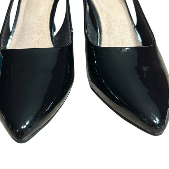 Clark’s shoes, women 7,NEW! Kataleyna Rae black patent pump.cut out,feminine - Picture 5 of 12